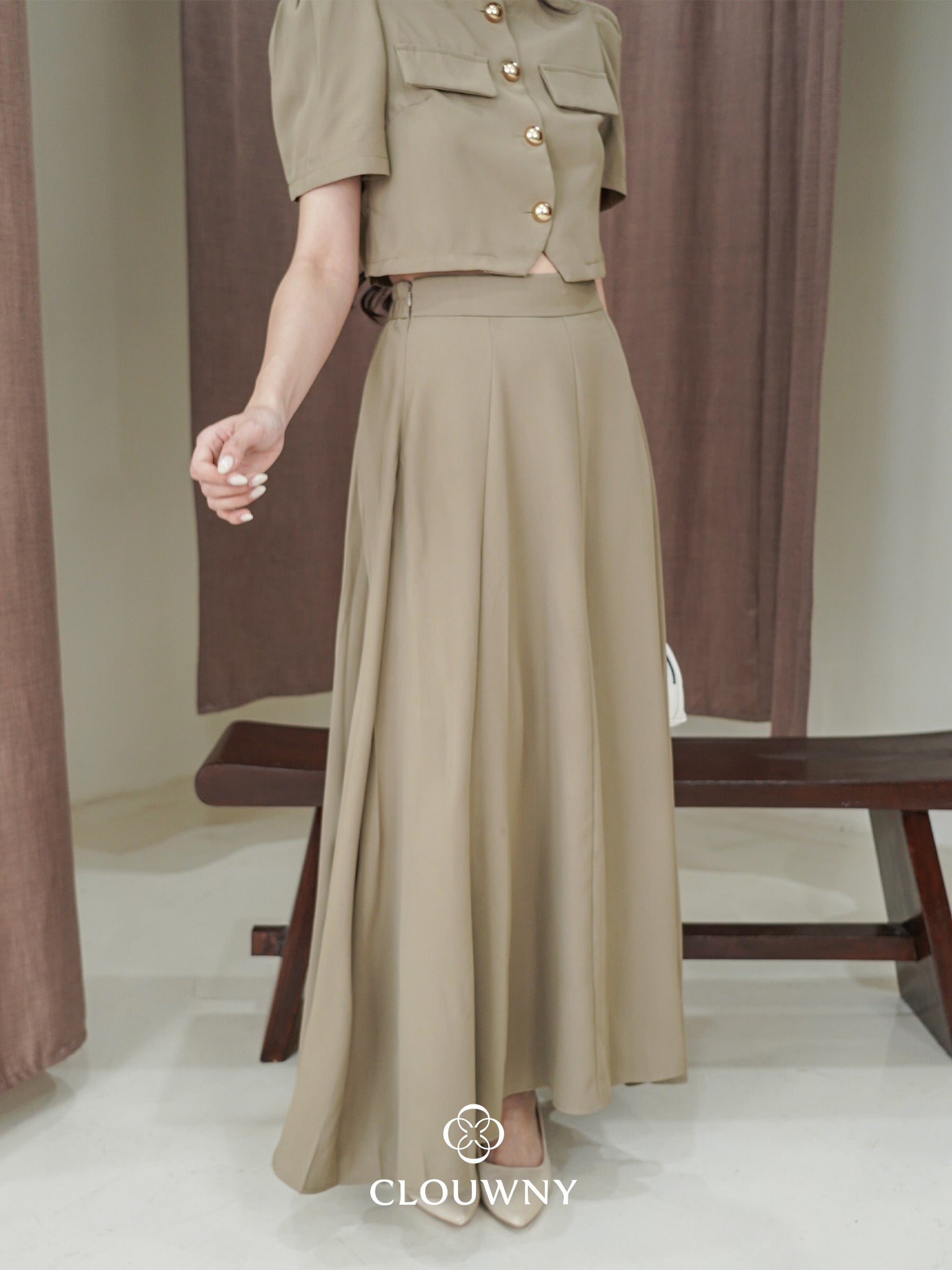 Damas Button Set - Khaki